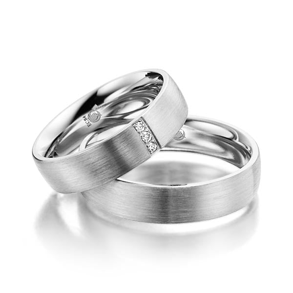 RU-1001 Paar Trauringe Palladium