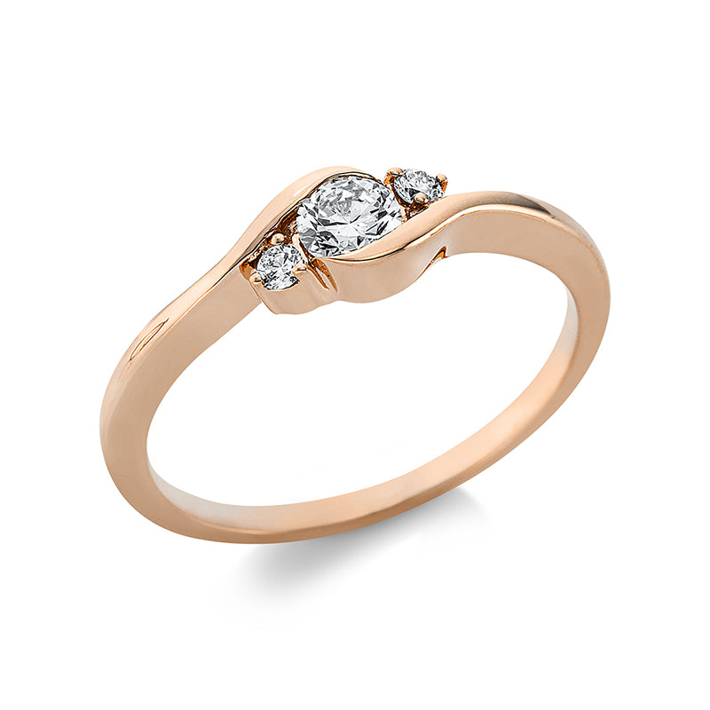 Кольцо 18-каратное розовое золото