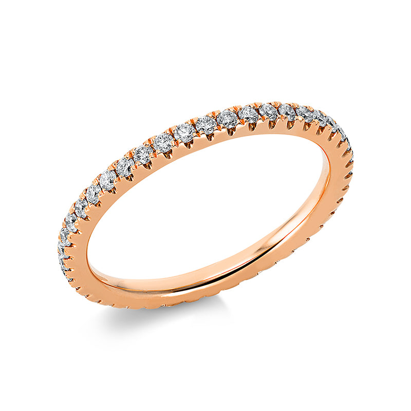 Кольцо 18-каратное розовое золото