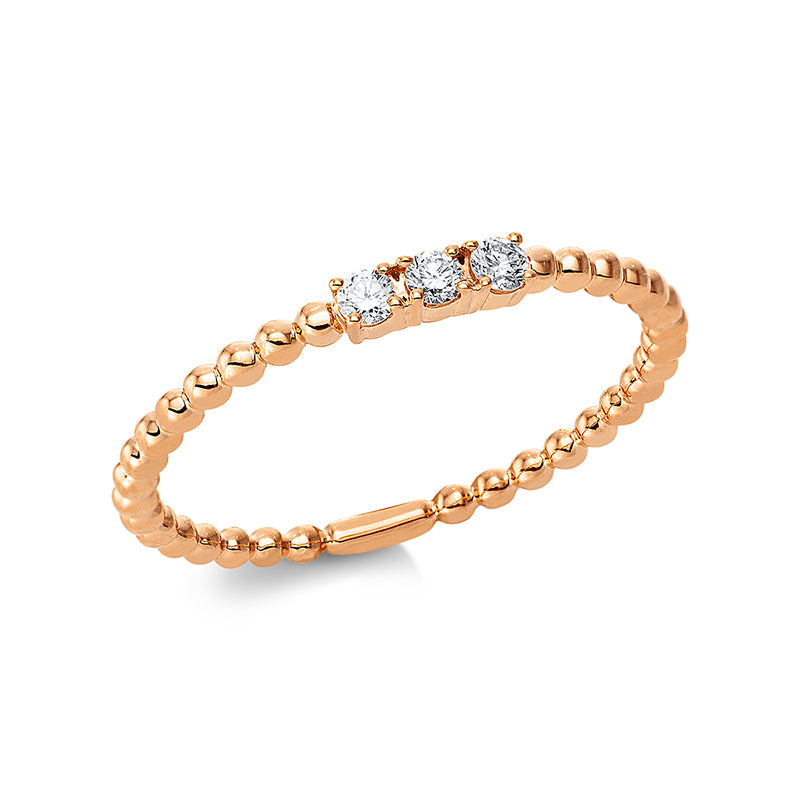 Кольцо 18-каратное розовое золото