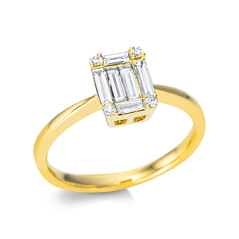 Кольцо 18-каратное золото