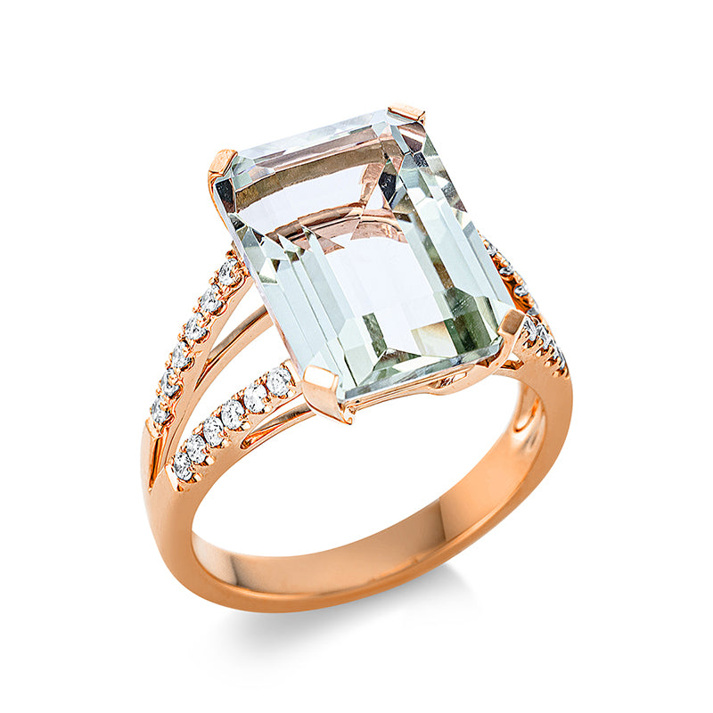 Ring 4er-Krappe 18 kt RG