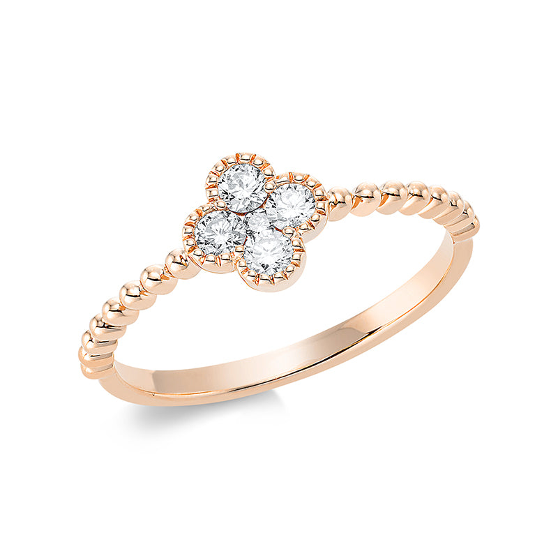 Кольцо 18-каратное розовое золото