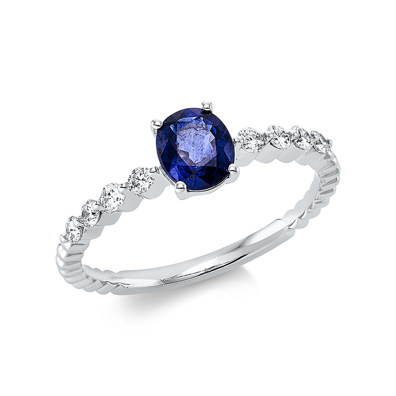 Ring 4er-Krappe 18 kt WG