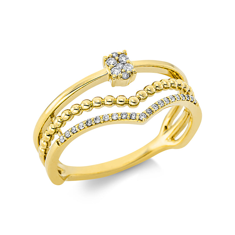 Кольцо 18-каратное золото