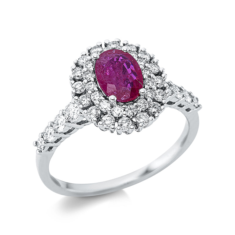 Ring 4er-Krappe 18 kt WG