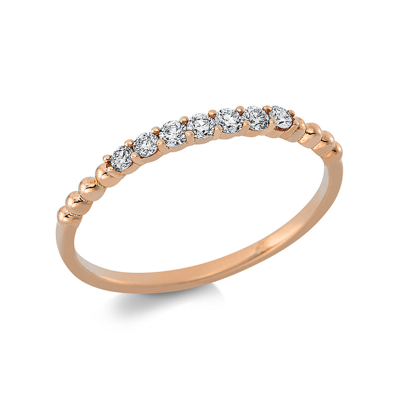 Кольцо 18-каратное розовое золото