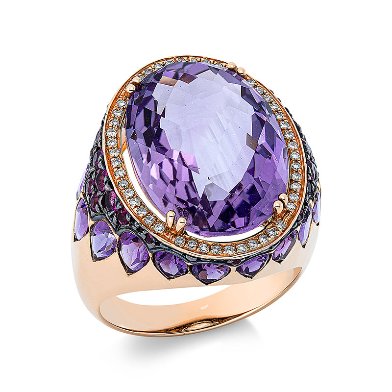 Кольцо Розовое золото 18 карат, TLS. черный ро