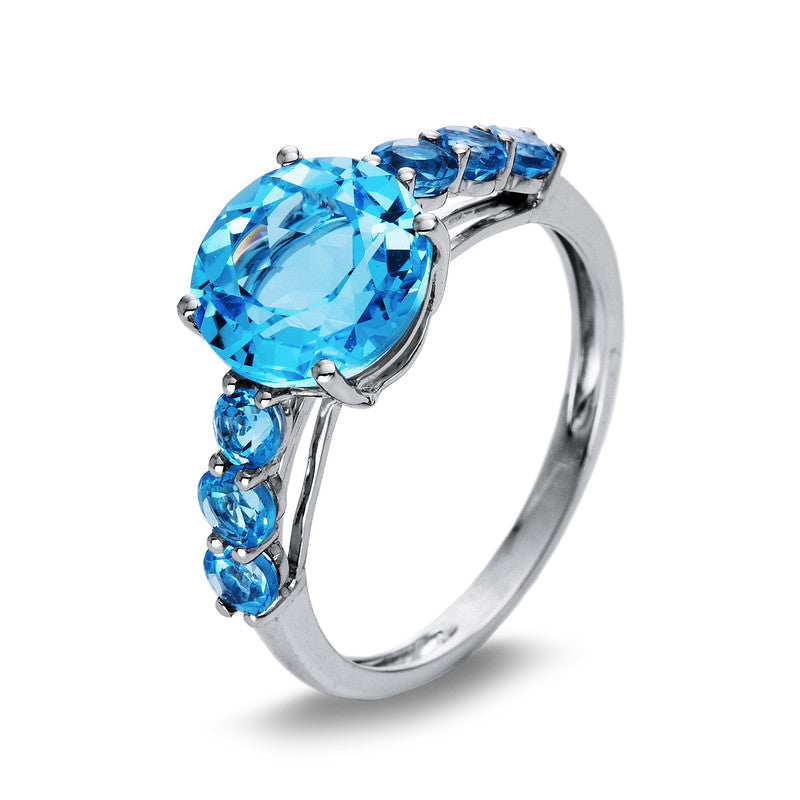 Ring 4er-Krappe 18 kt WG