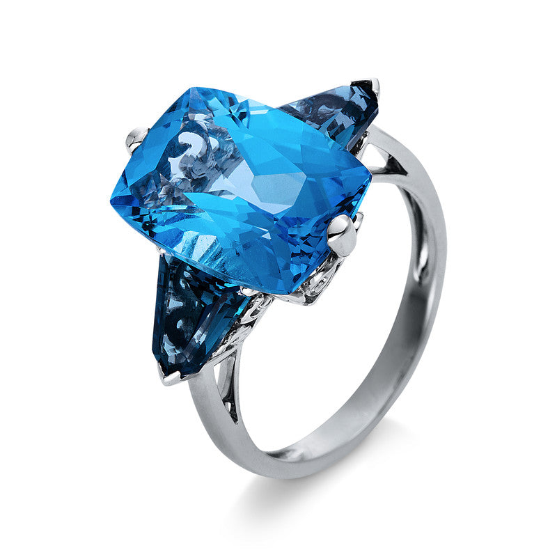 Ring 2er-Krappe 18 kt WG