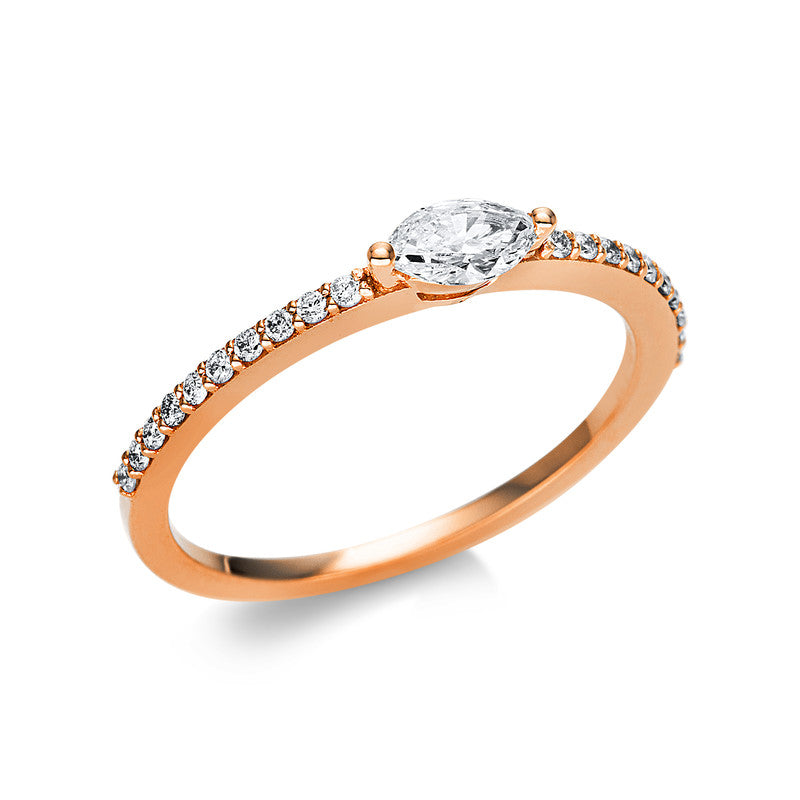 Ring 2er-Krappe 18 kt RG