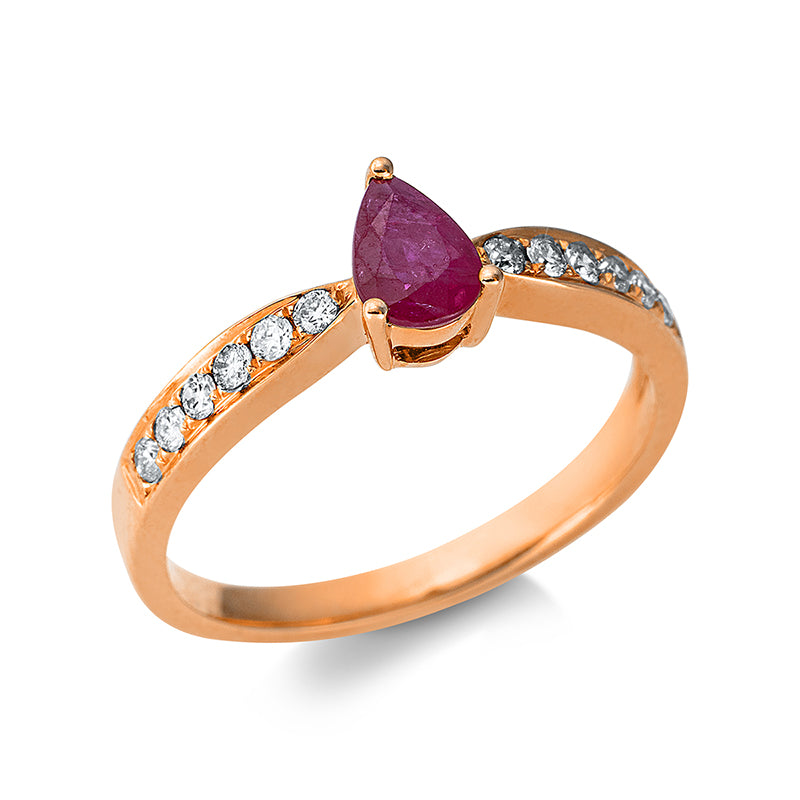 Ring 3er-Krappe 18 kt RG