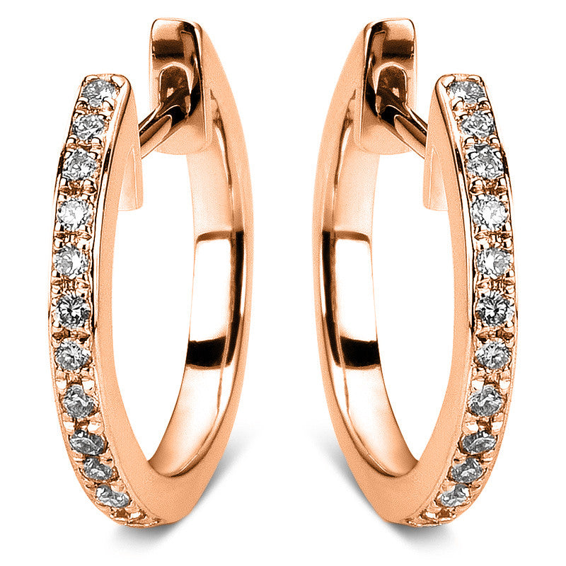 Серьги-кольца 18-каратное золото