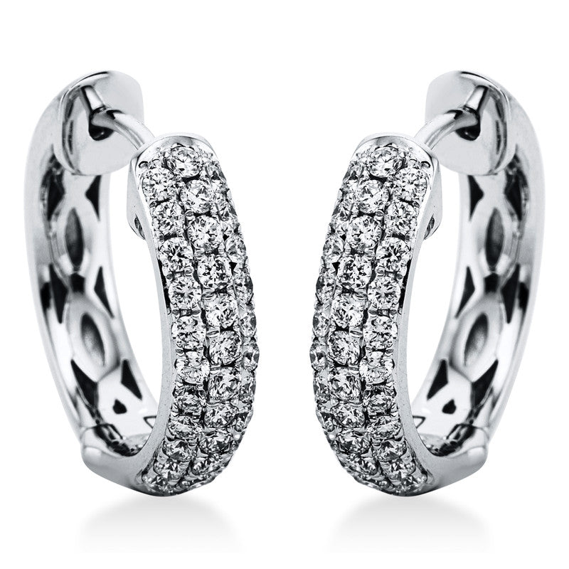 Серьги-кольца 18kt WG