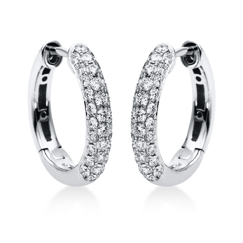 Hoop Earrings 18kt WG