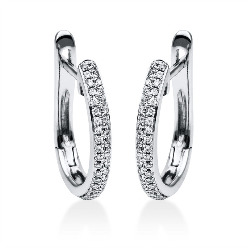 Серьги-кольца 18kt WG