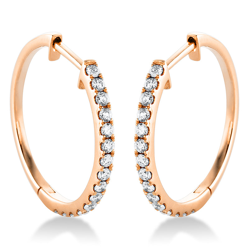 Серьги-кольца 18-каратное золото