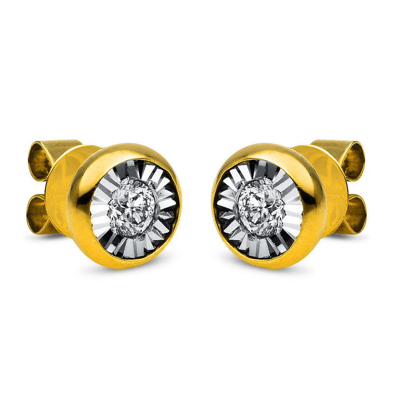 Ohrstecker Zarge 18 kt GG