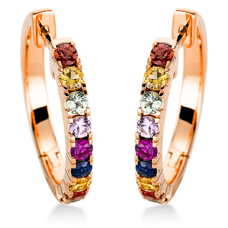 Серьги-кольца 18-каратное золото