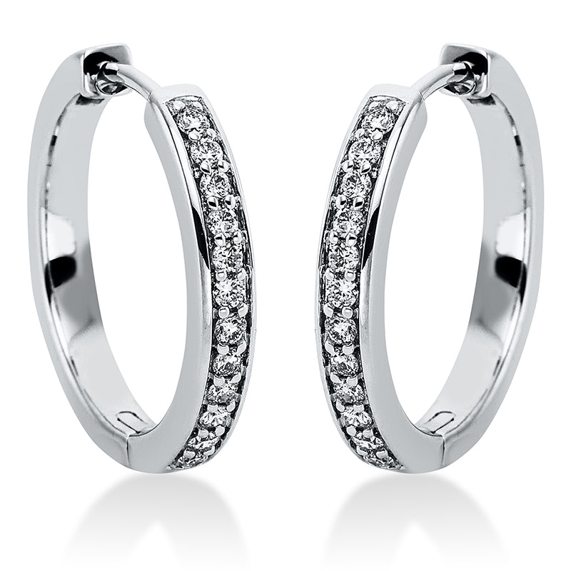 Серьги-кольца 14kt WG