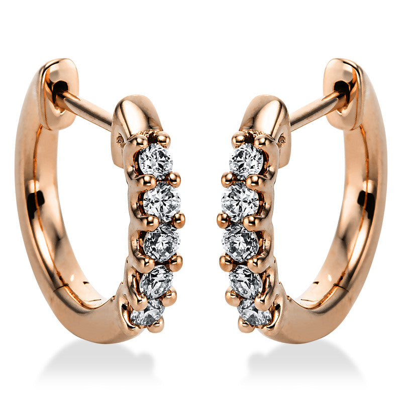 Серьги-кольца 18-каратное золото