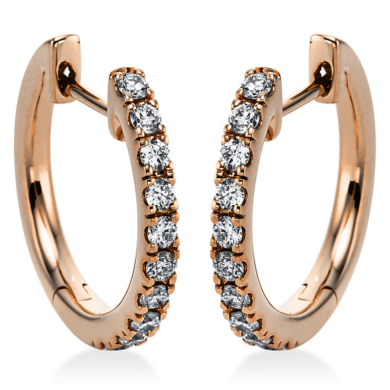 Серьги-кольца 18-каратное золото