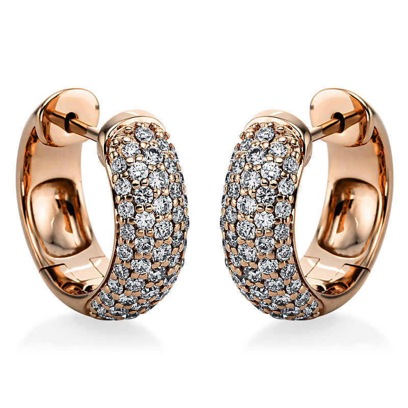 Серьги-кольца 18-каратное золото