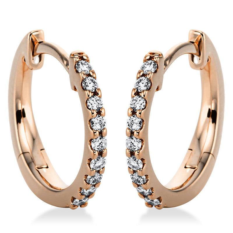 Серьги-кольца 18-каратное золото