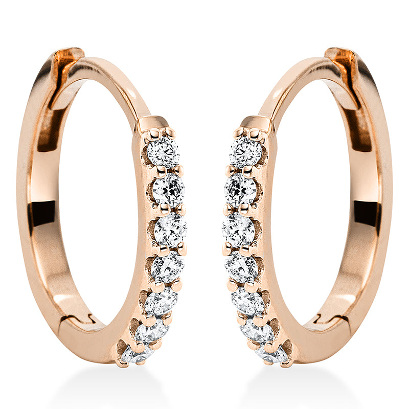 Серьги-кольца 18-каратное золото