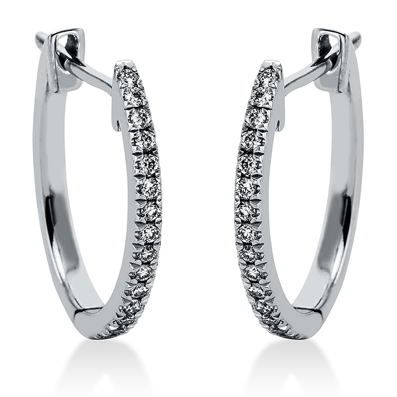 Серьги-кольца 14kt WG