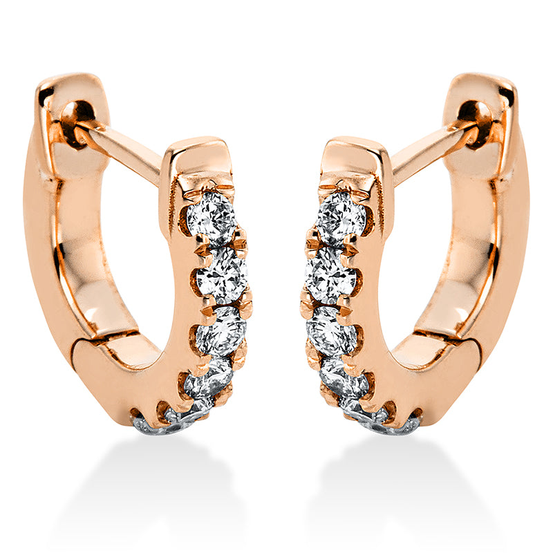 Серьги-кольца 18-каратное золото