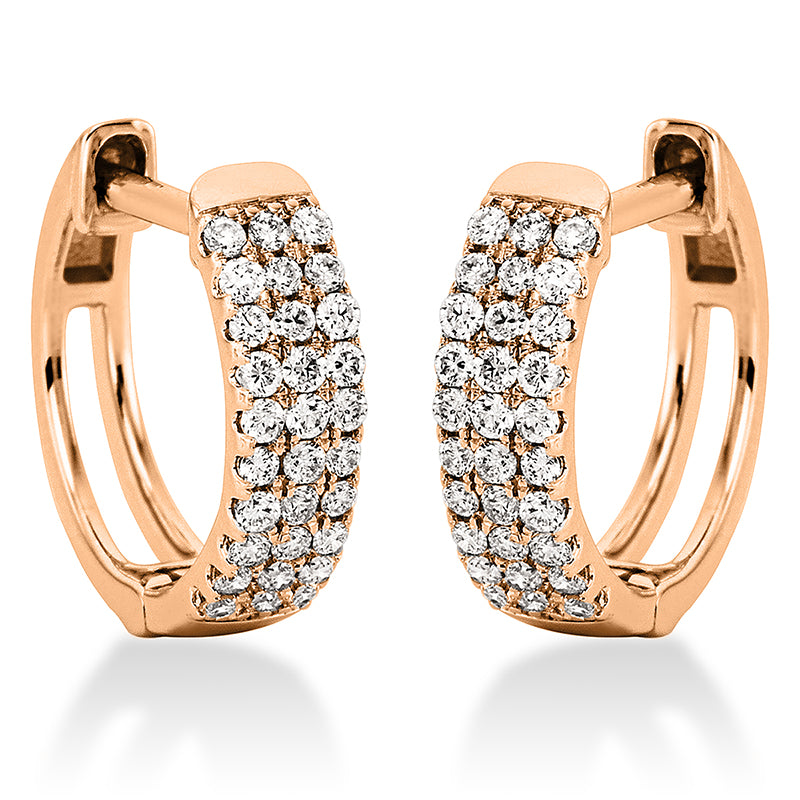 Серьги-кольца 18-каратное золото