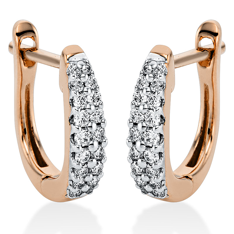 Серьги-кольца 18-каратное золото