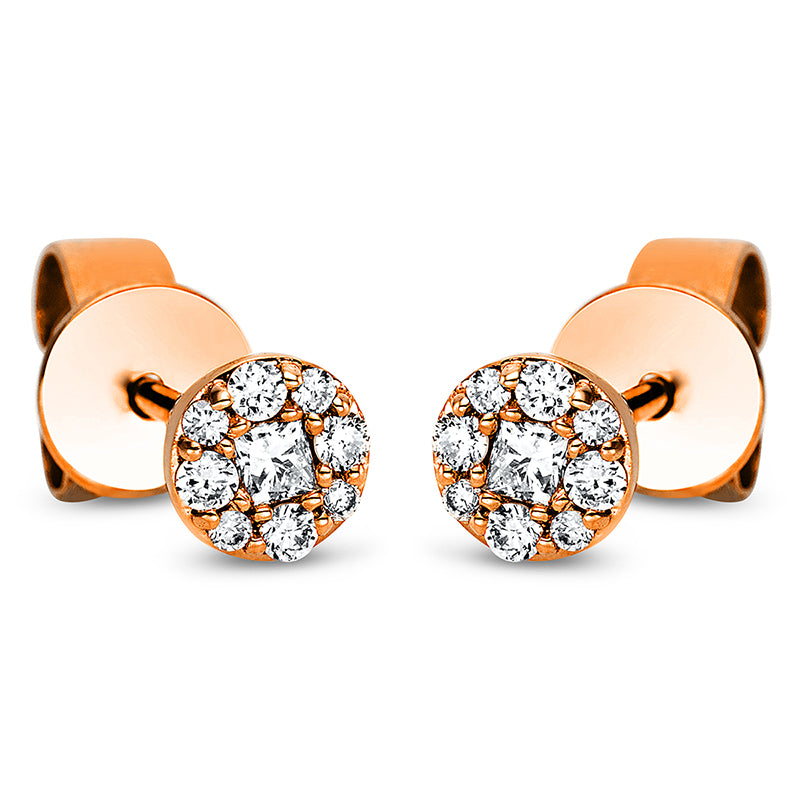 Серьги-гвоздики 18 кт RG