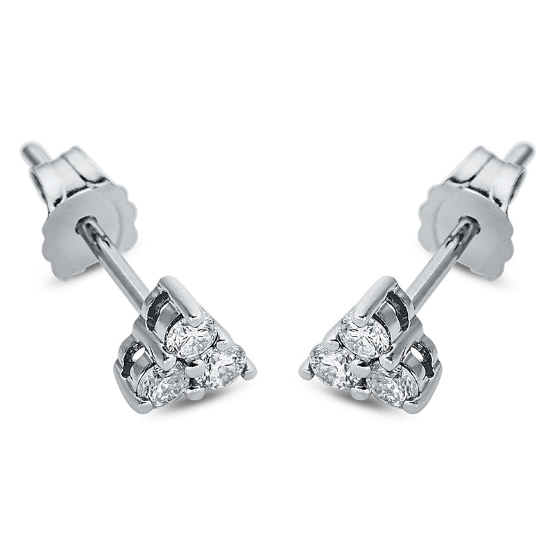 Серьги-гвоздики 18 кт WG