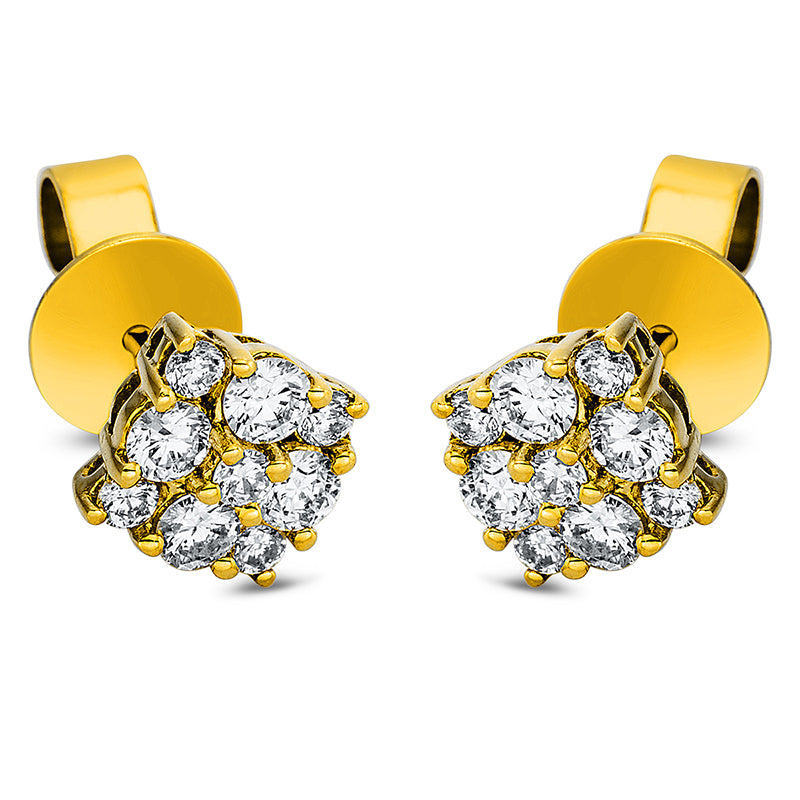 Ear studs 18 kt gold