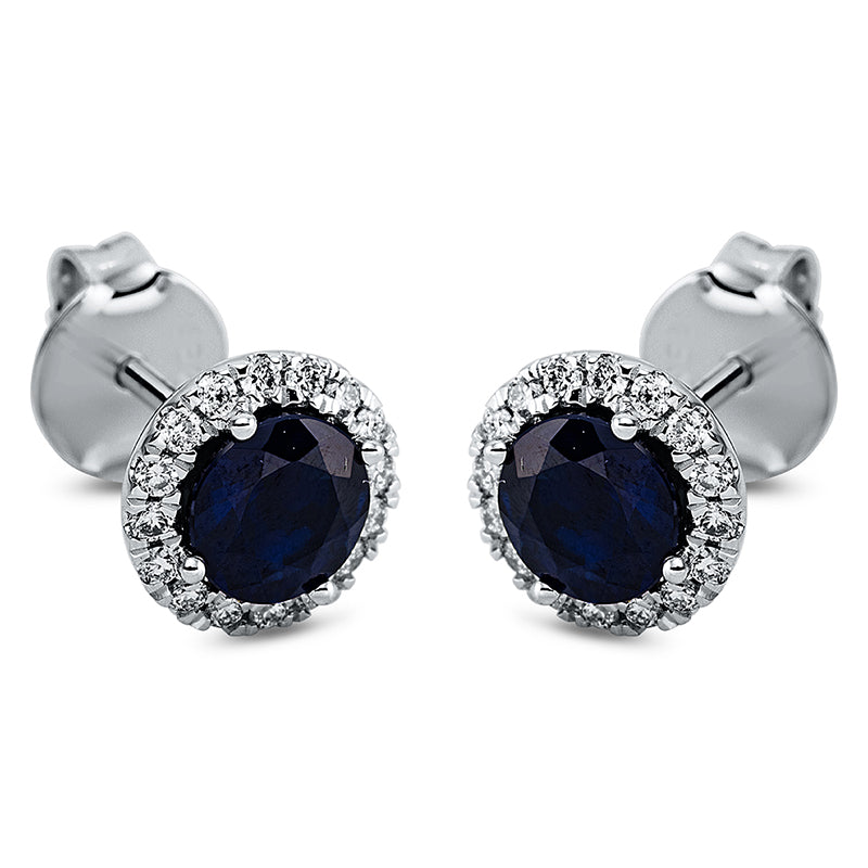 Серьги-гвоздики 18 кт WG