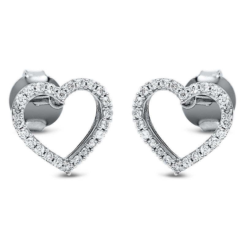 Ohrschmuck 18 kt WG Herz