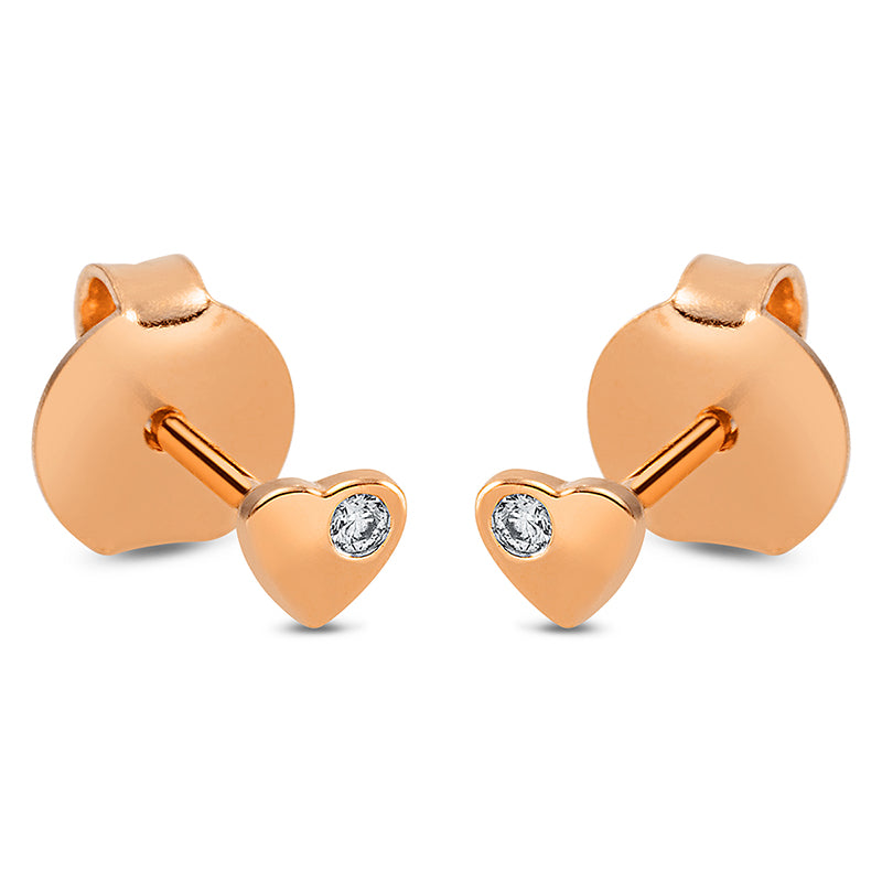 Ohrschmuck 18 kt RG Herz