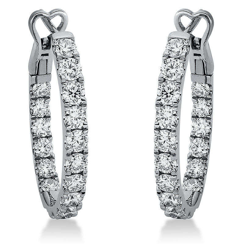 Hoop Earrings 18kt WG