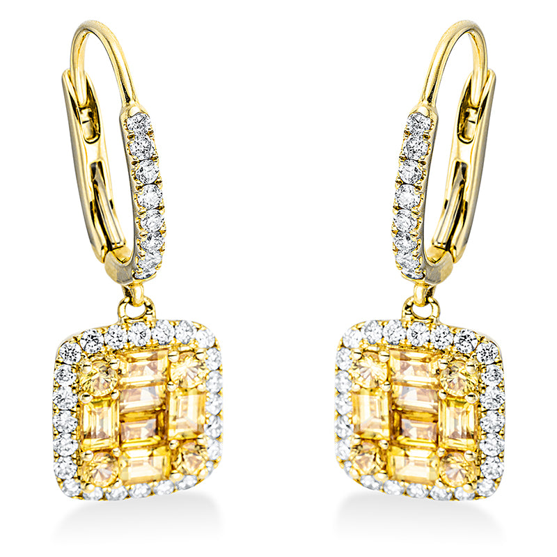 Серьги 18-каратное золото