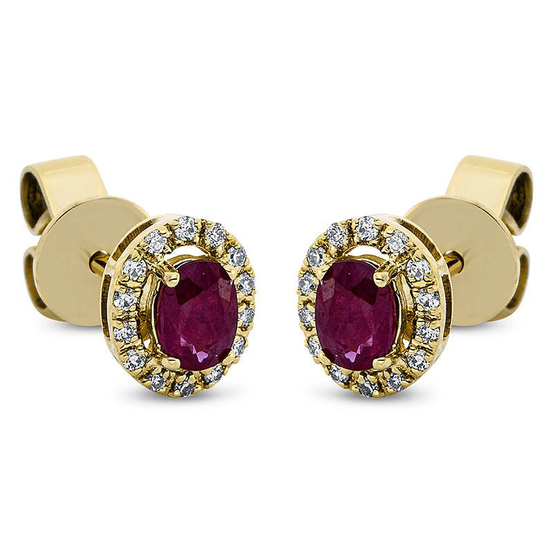 Ohrstecker 4er-Krappe 18 kt GG