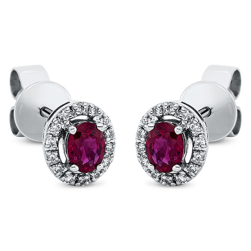 Ohrstecker 4er-Krappe 18 kt WG