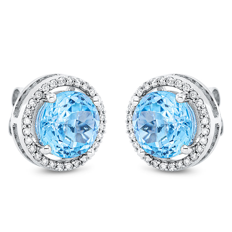 Ohrstecker 4er-Krappe 18 kt WG