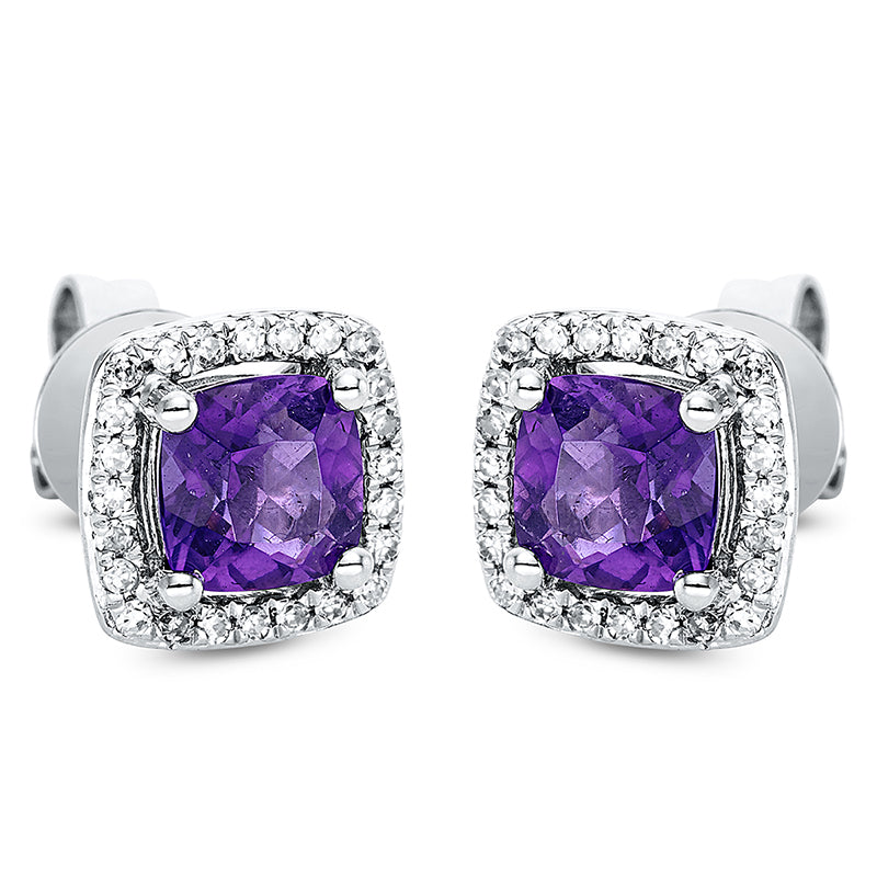 Ohrstecker 4er-Krappe 14 kt WG