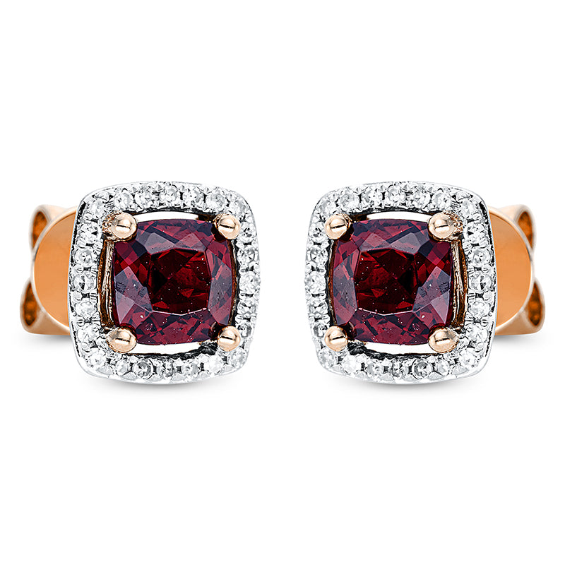 Ohrstecker 4er-Krappe 14 kt RG