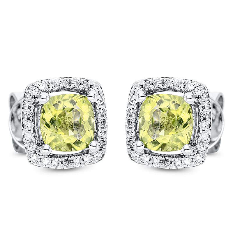 Ohrstecker 4er-Krappe 14 kt WG