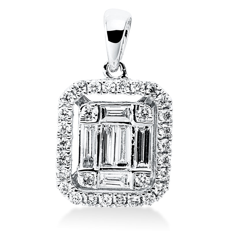 18 kt. WG pendant with eyelet