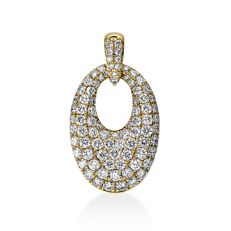 18 kt gold pendant with eyelet