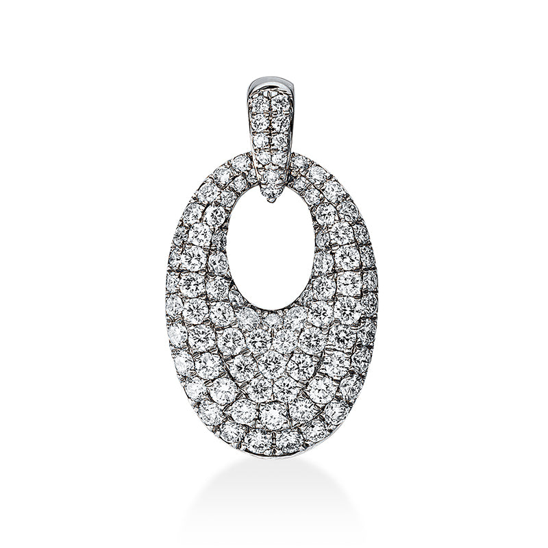 18 kt. WG pendant with eyelet